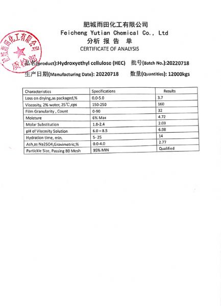 Hydroxyethyl cellulose HEC